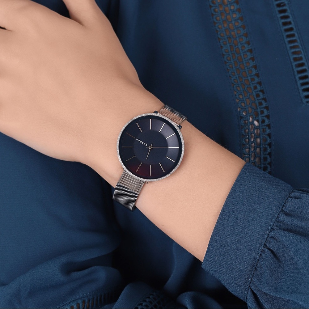 Skagen Karolina Blue Dial Ladies Watch SKW2725 - Picture 2 of 11